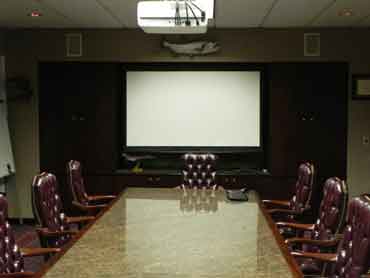 Boardroom Audio Video Meeting Room A/V Systems Installation in Houston Houston Firm gets a completely customized Conference Room by Capitol Audio Video